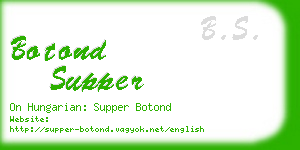 botond supper business card